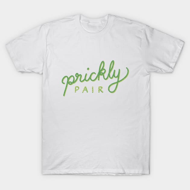 Prickly Pair Lettering T-Shirt by Abbilaura